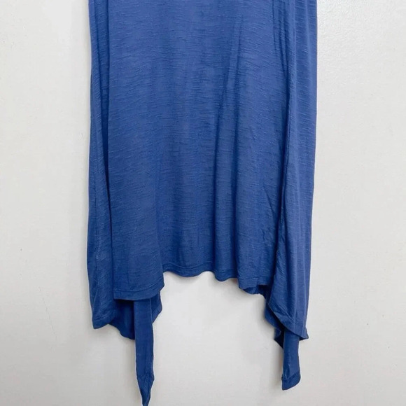 Desigual Womens Small Waterfall Navy Sleeveless Flowy Draped Top Navy - Picture 10 of 11